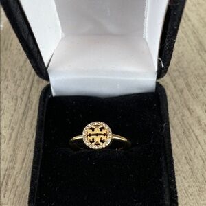 Tory Burch Miller Pave’ Delicate Ring Size 7.5 NEW!